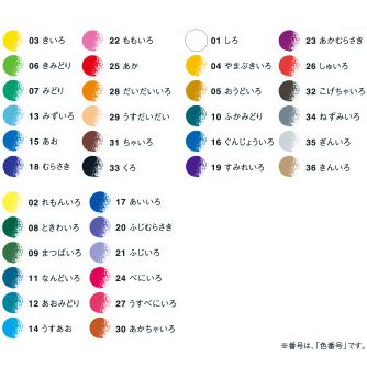 TOMBOW トンボ鉛筆 色鉛筆 ロールケース入り色鉛筆NQ CR-NQ36C 丸軸 36