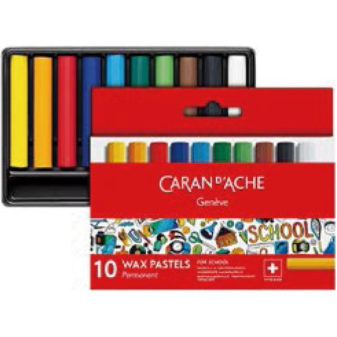 CARAN D'ACHE（カランダッシュ） パステル スクールライン 油性パステル 7002-710 10色セット