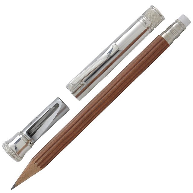 FABER-CASTELL ファーバーカステル 鉛筆 パーフェクトペンシル 118566 スターリングシルバー ブラウン | 世界の筆記具ペンハウス