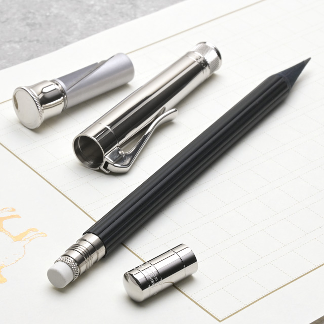 FABER-CASTELL（ファーバーカステル） 鉛筆 パーフェクトペンシル 118568 プラチナコーティング ブラック