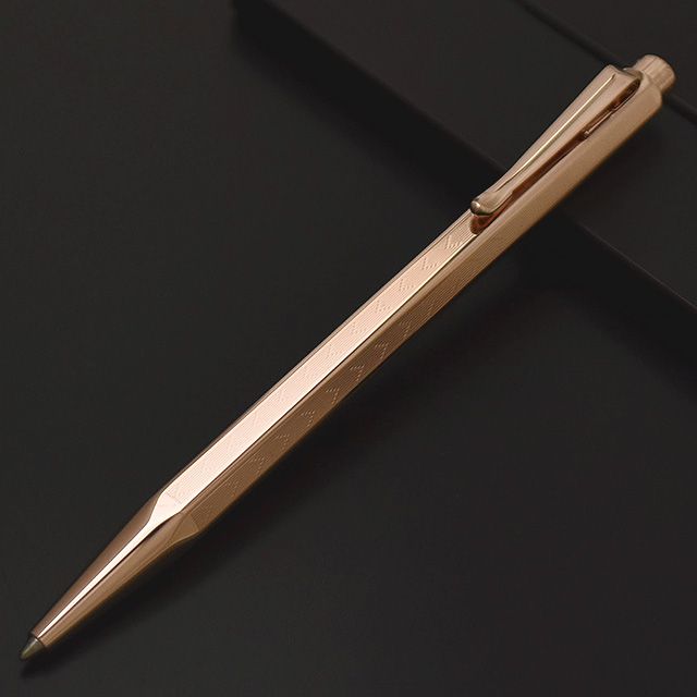 カランダッシュ ボールペン 限定品 日本限定モデル エクリドールコレクション シェブロン ローズゴールド 0898-207