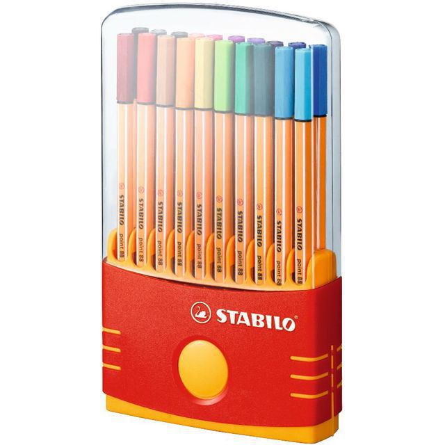 STABILO（スタビロ） ファイバーチップペン ポイント88 8820-03 カラーパレード 20色セット
