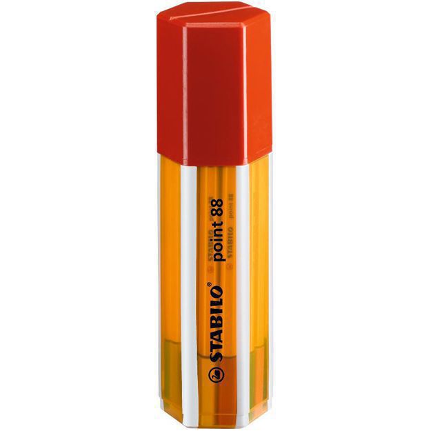 STABILO（スタビロ） ファイバーチップペン ポイント88 8820-01_RD ビッグポイントボックス 20色セット レッド
