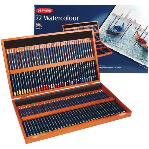 DERWENTART 色鉛筆 ダーウェント 水彩色鉛筆 ウォーターカラー 72色