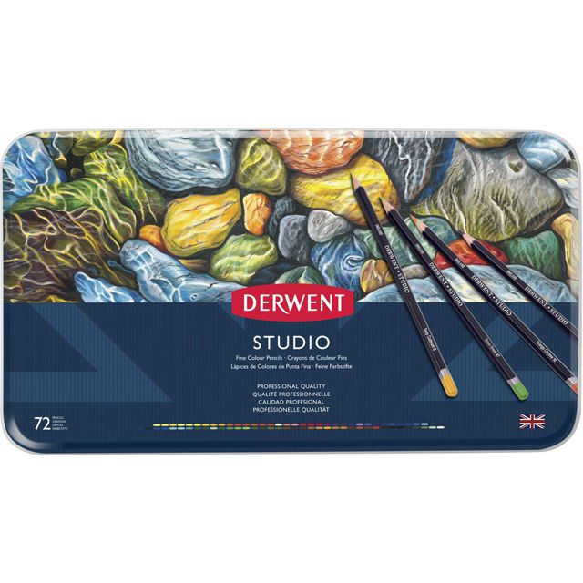 DERWENT（ダーウェント） 色鉛筆 スタジオ 32201 72色セット メタルケース