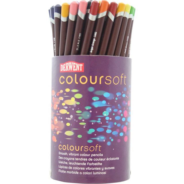 買いお値下 ダーウェントカラーソフト72色 油性色鉛筆 画材