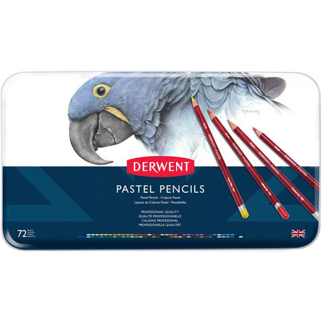 DERWENT（ダーウェント） 色鉛筆 パステルペンシル 32996 72色セット メタルケース
