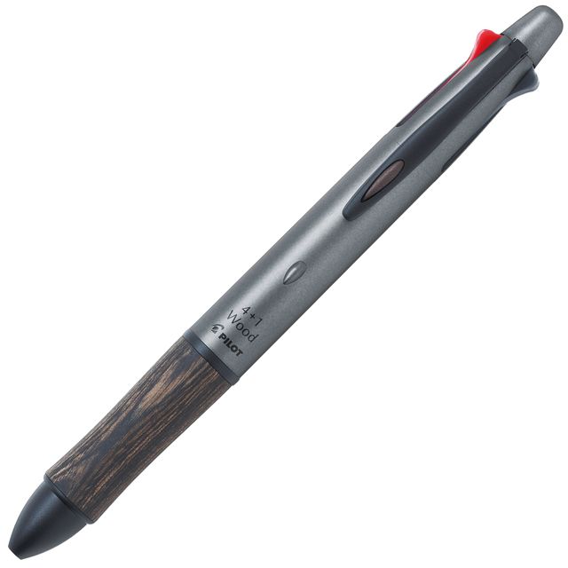 PILOT（パイロット） 複合筆記具 フォープラスワン ウッド BKHFW-2SR-GY グレー