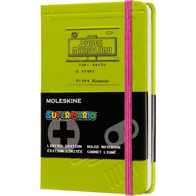 【ポイント15倍】モレスキン ノートブック 限定版 スーパーマリオ LESMMM710GB 5180932 ポケットサイズ ゲームボーイ 横罫