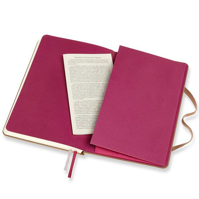 MOLESKINE モレスキン ノートブック Two-Go ミディアムサイズ クラフトブラウン 無地 ＋ 横罫 | 世界の筆記具ペンハウス
