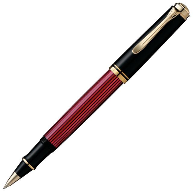 Pelikan（ペリカン）ローラーボール スーベレーン R400 レッドストライプ