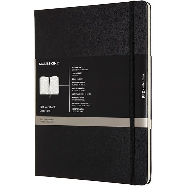 MOLESKINE モレスキン 手帳 Xラージサイズ PROノートブック ハード