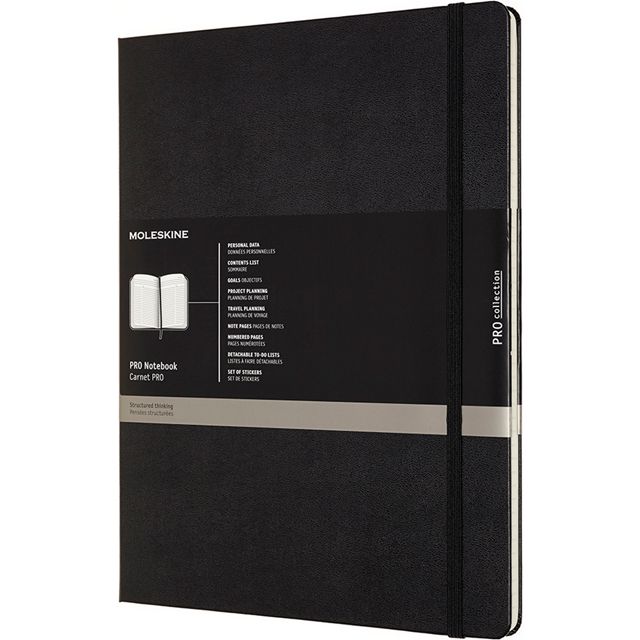 MOLESKINE（モレスキン） XXラージサイズ PROノートブック PROPFNTB7HBK 5180966 ハードカバー ブラック