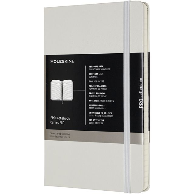 MOLESKINE（モレスキン） ラージサイズ PROノートブック PROPFNTB3HG24 5181026 ハードカバー パールグレー