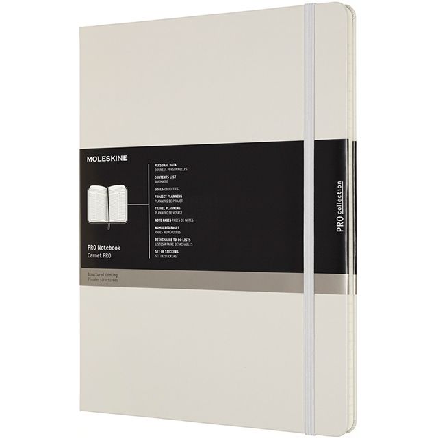 MOLESKINE（モレスキン） XXラージサイズ PROノートブック PROPFNTB7HG24 5180967 ハードカバー パールグレー