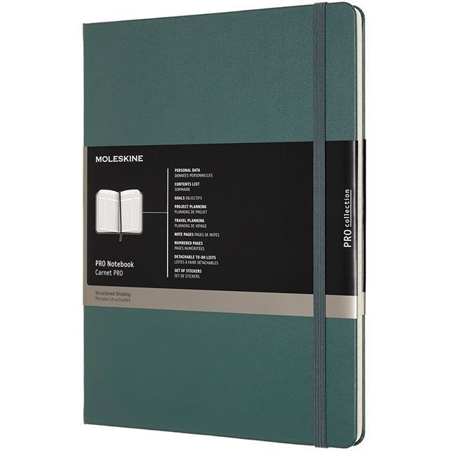 MOLESKINE（モレスキン） Xラージサイズ PROノートブック PROPFNTB4HK19 5181031 ハードカバー フォレストグリーン