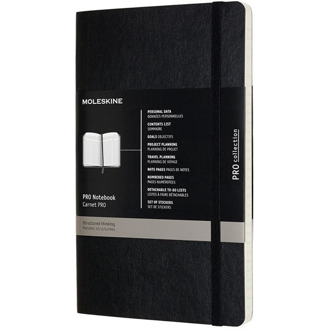 MOLESKINE（モレスキン） ラージサイズ PROノートブック PROPFNTB3SBK 5181028 ソフトカバー ブラック