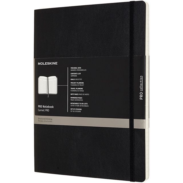 MOLESKINE（モレスキン） Xラージサイズ PROノートブック PROPFNTB4SBK 5181032 ソフトカバー ブラック