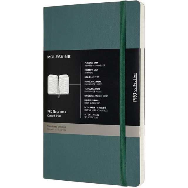 MOLESKINE（モレスキン） ラージサイズ PROノートブック PROPFNTB3SK19 5181029 ソフトカバー フォレストグリーン