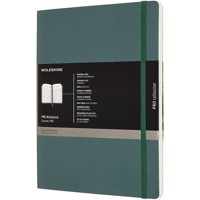 MOLESKINE（モレスキン） Xラージサイズ PROノートブック PROPFNTB4SK19 5180965 ソフトカバー フォレストグリーン