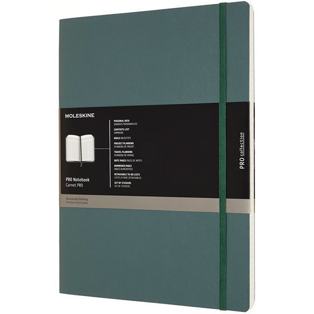 MOLESKINE（モレスキン） XXラージサイズ PROノートブック PROPFNTB7SK19 5180969 ソフトカバー フォレストグリーン