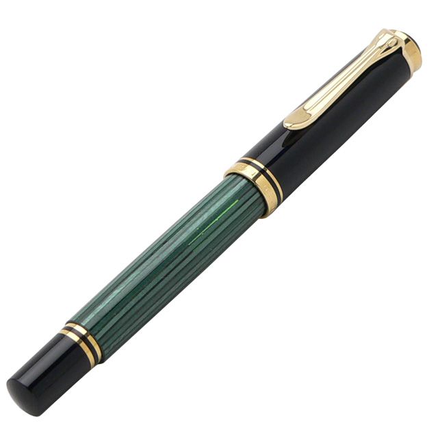 Pelikan（ペリカン）万年筆 スーベレーン M300 緑縞【ギフト化粧箱入りボトルインク付】