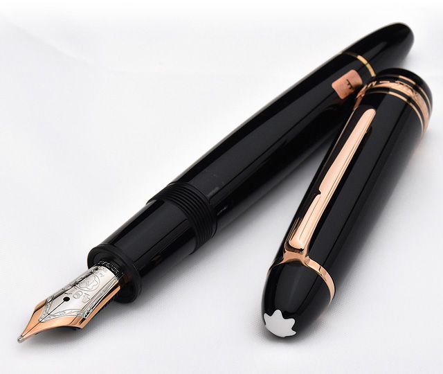 MONTBLANC モンブラン 万年筆 マイスターシュテュック レッドゴールド ...