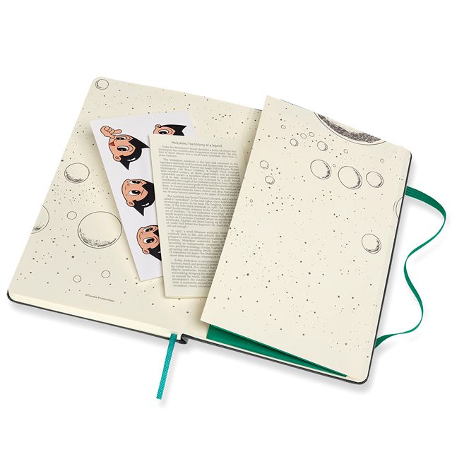 Moleskine モレスキン ノートブック 限定版 鉄腕アトム ラージサイズ ダークグレー 横罫 世界の筆記具ペンハウス