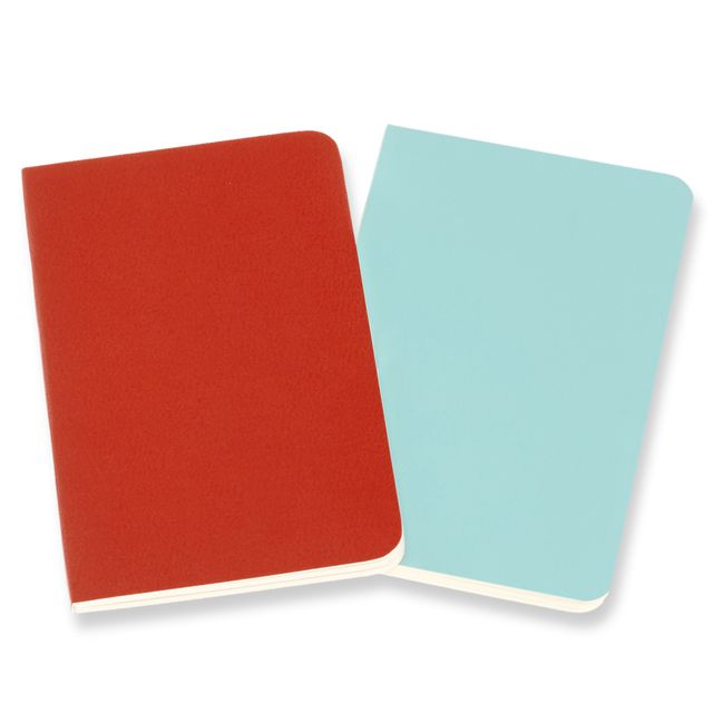 MOLESKINE（モレスキン） Xスモールサイズ ヴォラン ジャーナル ルールドノートブック＜横罫＞ QP701F16B24 5180939 コラールオレンジ/アクアマリンブルー 2冊セット