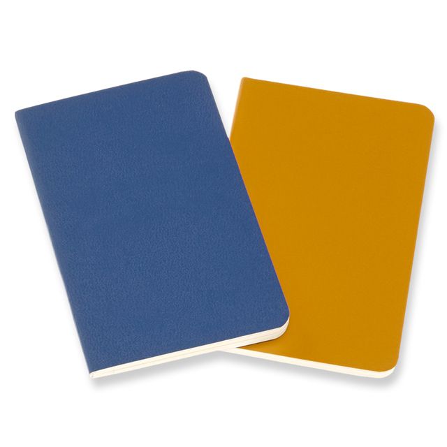 MOLESKINE（モレスキン） Xスモールサイズ ヴォラン ジャーナル ルールドノートブック＜横罫＞ QP701B41M17 5180938 忘れな草ブルー/アンバーイエロー 2冊セット