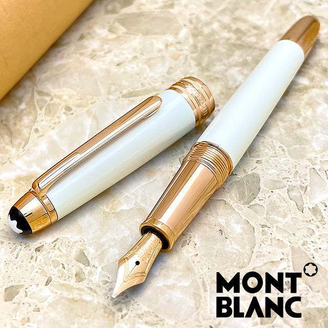 販促通販 モンブラン Montblanc ボールペン ホワイトソリテール 筆記具