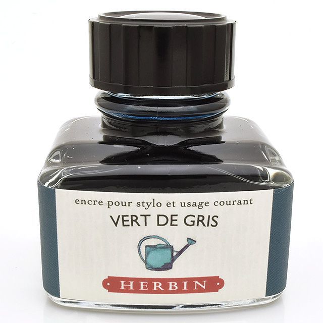 HERBIN（エルバン） ボトルインク トラディショナルインク30ml HB13007 グレイッシュグリーン