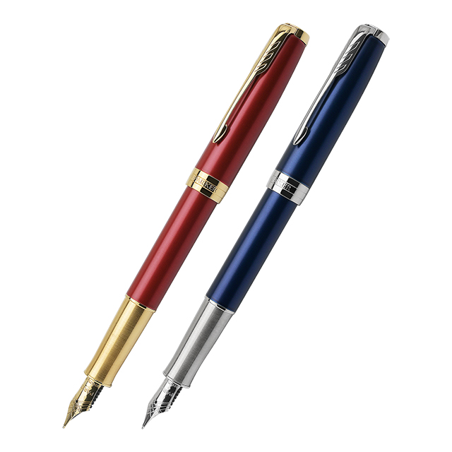 PARKER（パーカー）万年筆 ソネット レッドGT/ブルーラッカーCT