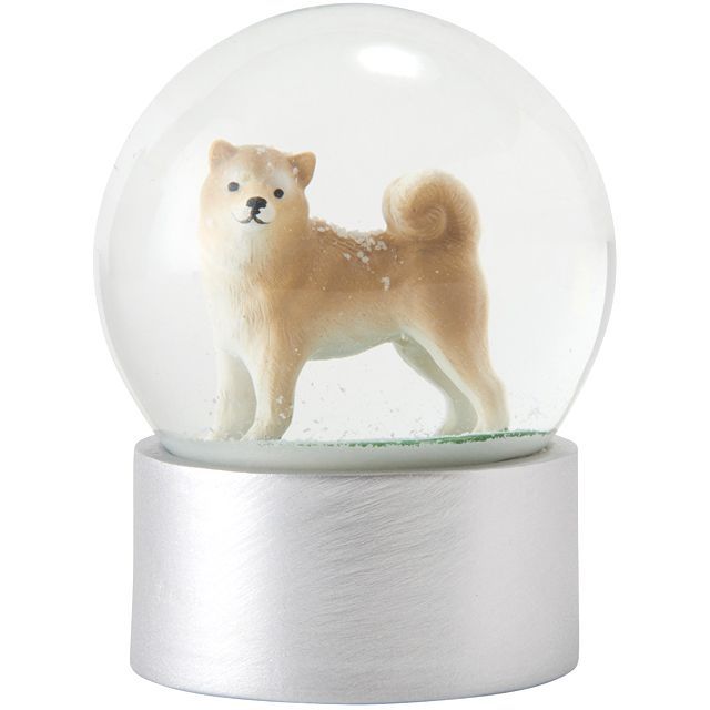 デスクアクセサリー Snow Globe（スノーグローブ） 720-005 スノードーム 柴犬