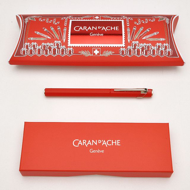 CARAN D'ACHE（カランダッシュ）万年筆 限定エディション クリスマスギフトセット 849 レッドCT 0841-570