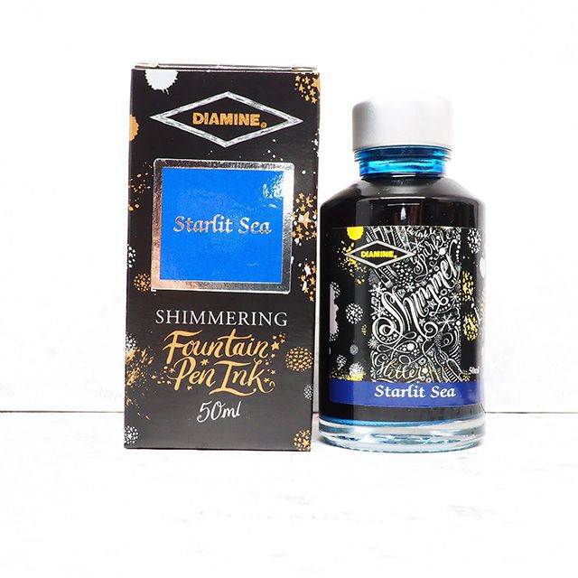 DIAMINE（ダイアミン） ボトルインク シマーリングインク 50ml No.636 スターリット シー/Starlit Sea