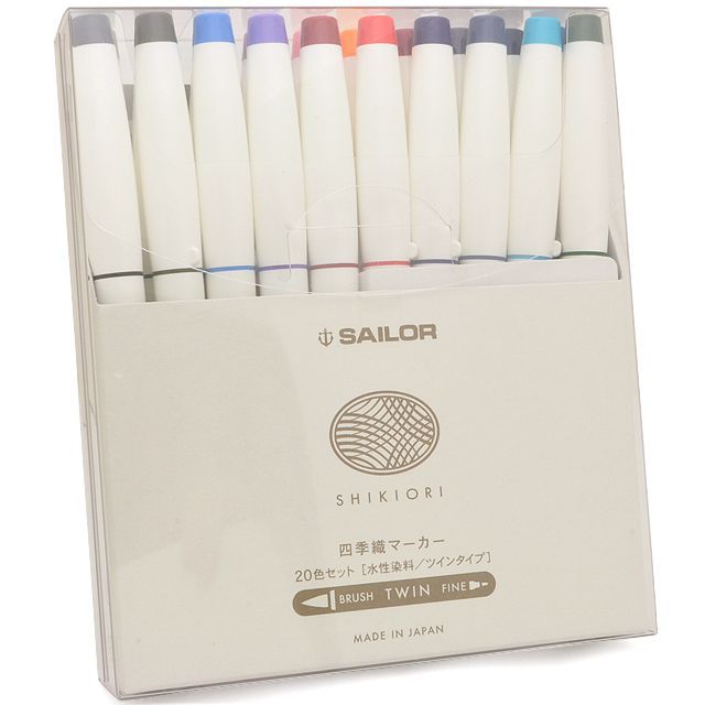 SAILOR（セーラー万年筆） 四季織 マーカー マーキングペン 20色セット 25-5400-000
