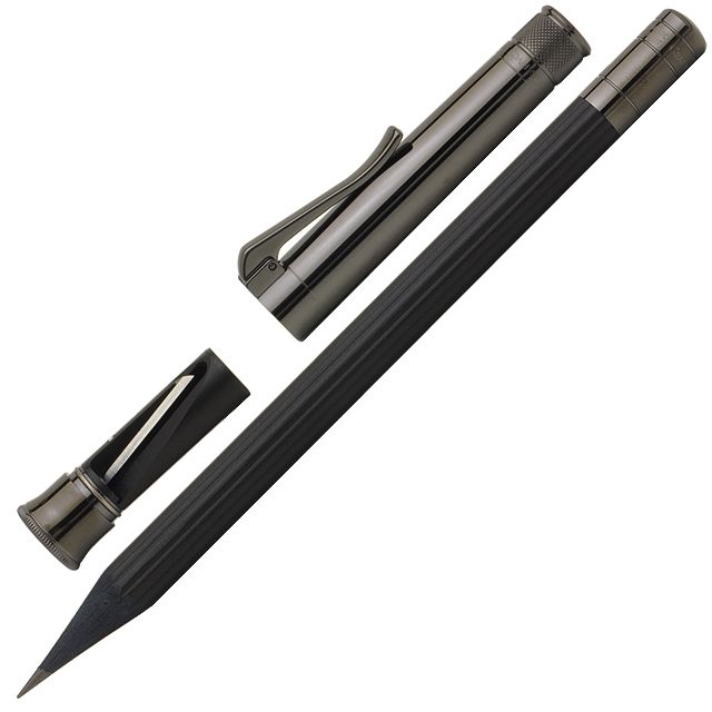ファーバーカステル 鉛筆 パーフェクトペンシル PVDコーティング ブラック 118531