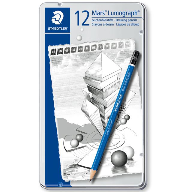 Lápices Staedtler Mars Lumograph 4pz, Lápices