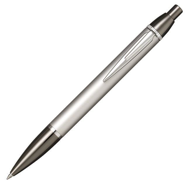 セーラー万年筆 ボールペン タイムタイドプラス ブラックシリーズ シルバー 16-0360-219