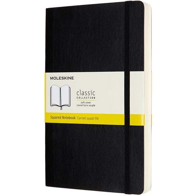 MOLESKINE（モレスキン） ノートブック ソフトカバー ラージサイズ エクスパンデッド ブラック 方眼 QP617EXP 5181583