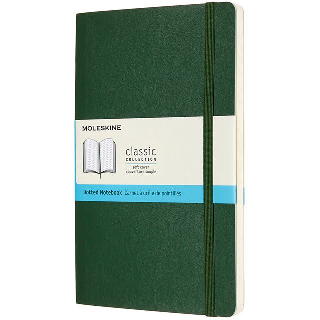 MOLESKINE（モレスキン） ノートブック ソフトカバー マートルグリーン クラシック ラージサイズ ドット（ドット方眼） QP619K15 5181717