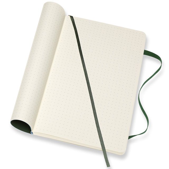 MOLESKINE（モレスキン） ノートブック ソフトカバー マートルグリーン クラシック ラージサイズ ドット（ドット方眼） QP619K15 5181717