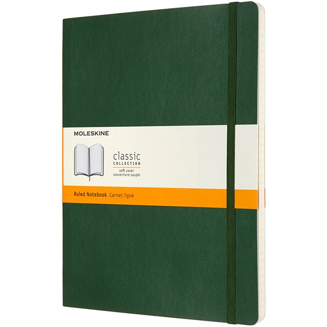 MOLESKINE（モレスキン） ノートブック ソフトカバー マートルグリーン クラシック Xラージサイズ 横罫 QP621K15 5181718