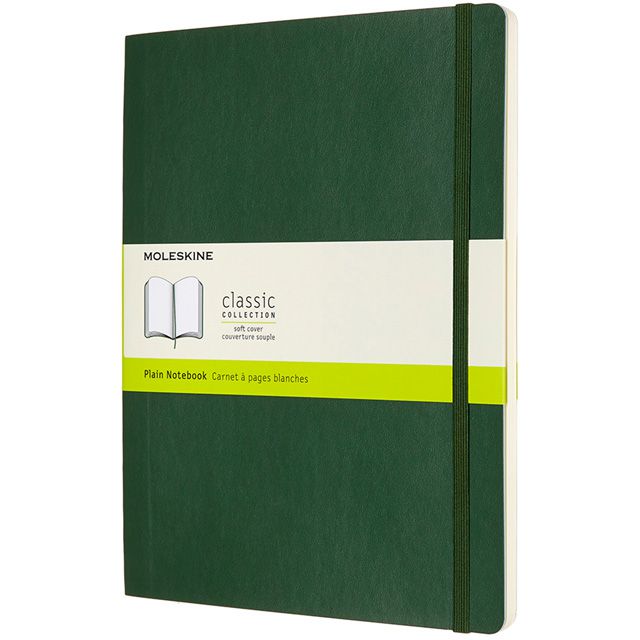 MOLESKINE（モレスキン） ノートブック ソフトカバー マートルグリーン クラシック Xラージサイズ 無地 QP623K15 5181720