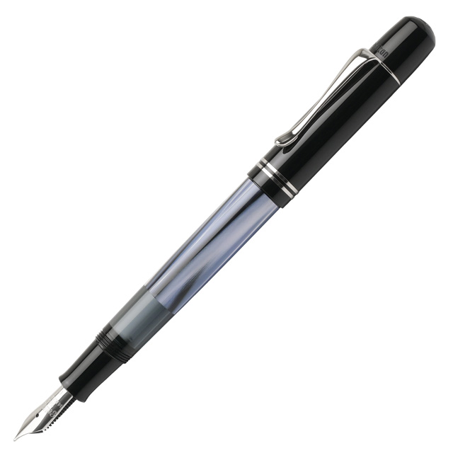 Pelikan ペリカン 万年筆 特別生産品 M101N 万年筆 グレー/ブルー