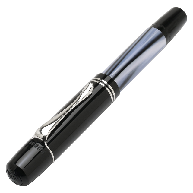 Pelikan ペリカン 万年筆 特別生産品 M101N 万年筆 グレー/ブルー