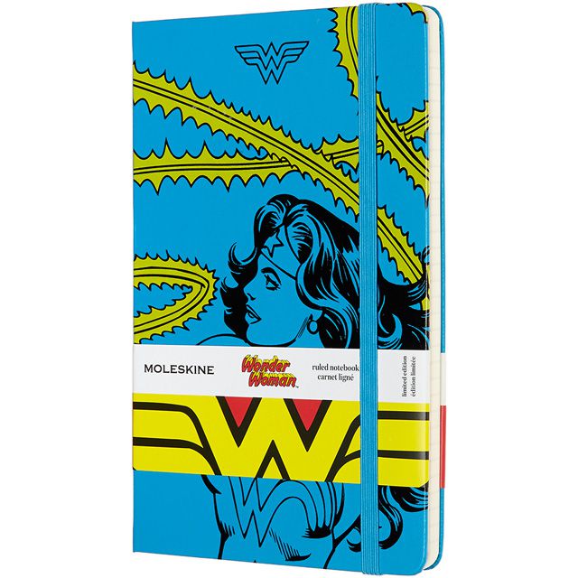 【ポイント15倍】MOLESKINE（モレスキン） ノートブック 限定版 ワンダーウーマン ラージサイズ ブルー 横罫 LEWWQP060B 5181697