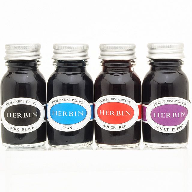 HERBIN（エルバン） ボトルインク ミニインク4本セット インディアン HB11702