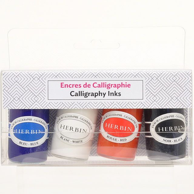 HERBIN（エルバン） ボトルインク ミニインク4本セット カリグラフィー HB11703